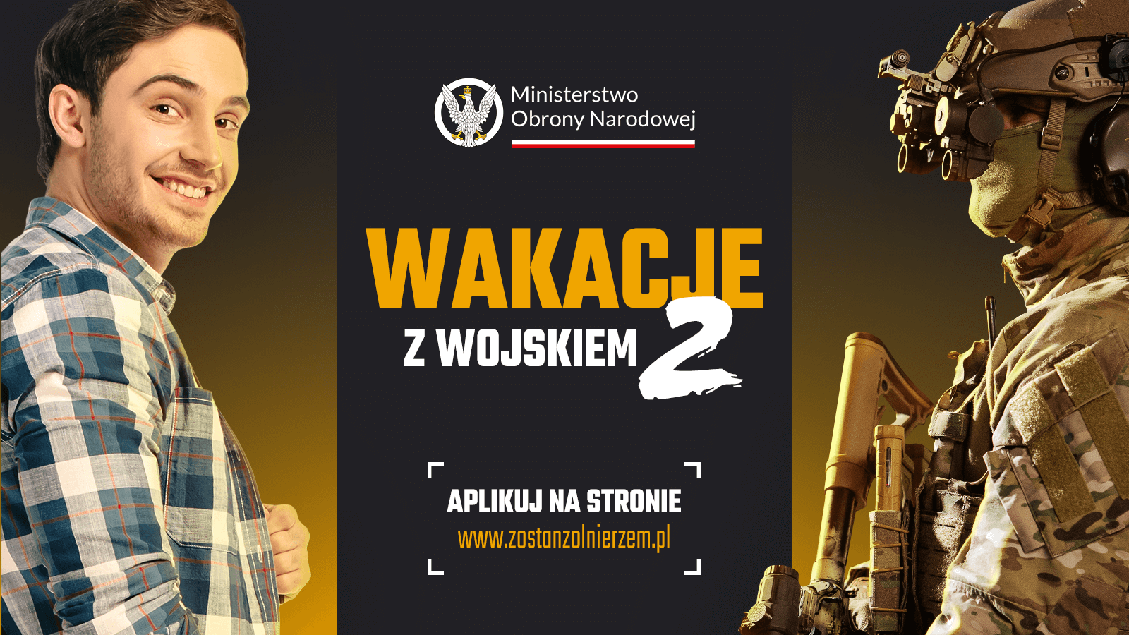Wakacje z wojskiem plakat