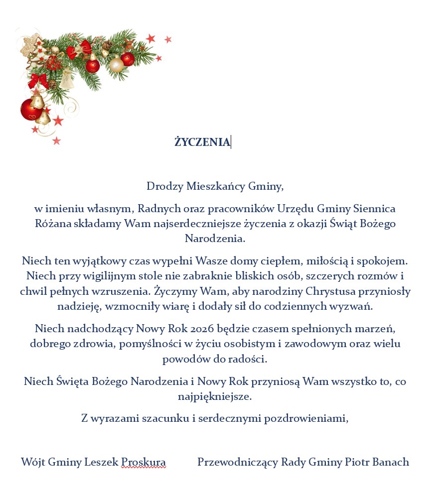 życzenia świąteczne