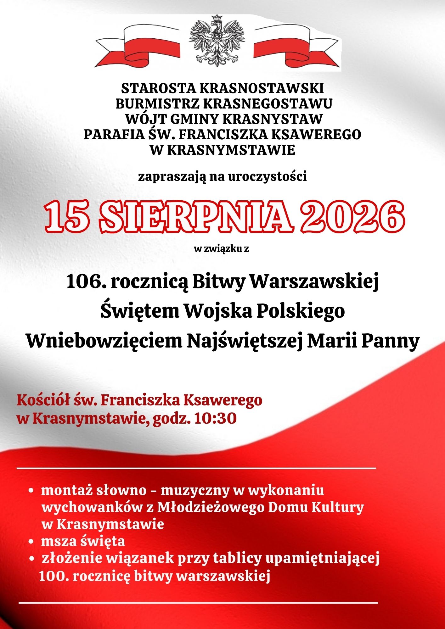 Plakat 15 Sierpnia 2026