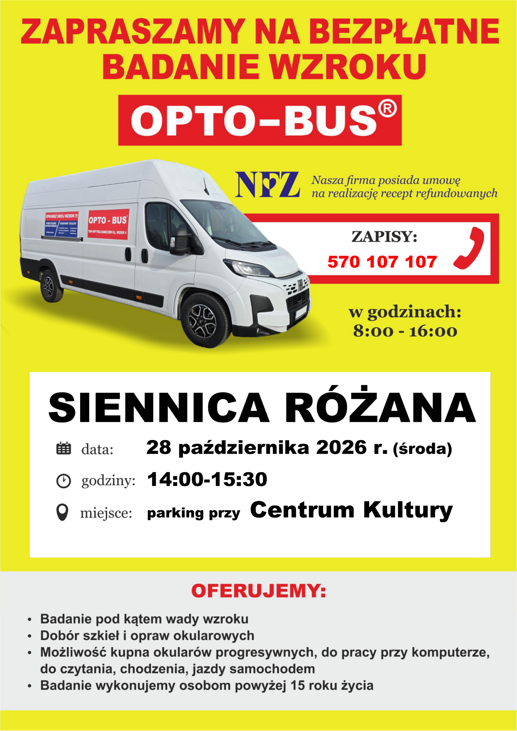 Badanie wzroku plakat